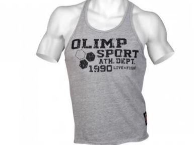 OLIMP Fitness Mann Muskelshirt Tanktop Training GRAU NEU XL