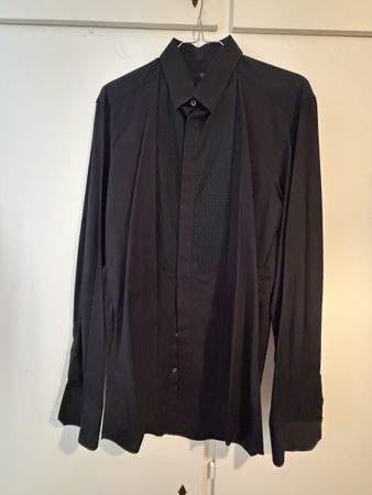 Camicia nera Bernd Schuermann taglia 42 made in Italy