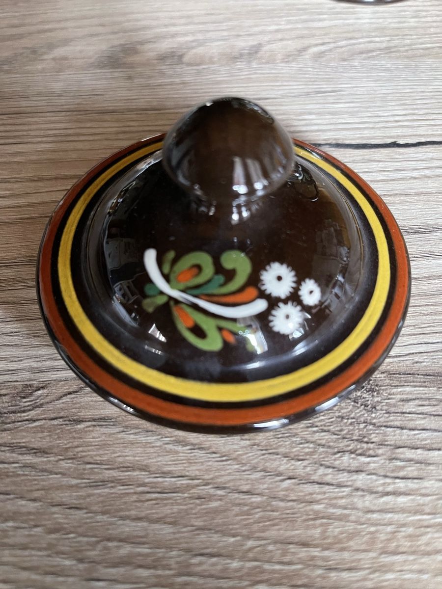 Teiere: Getöpfertes Krüglein mit Blumenmotiv – Usato da Fahrni b. Thun venduto da ams_56jv 4