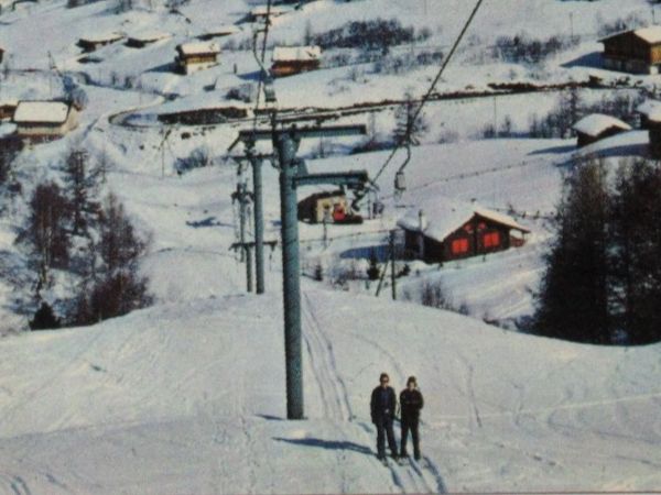 Ansichtskarten: Bürchen , Skigebiet und Skilift – Neu (gemäss Beschreibung) aus Grenchen von Bluemchen1900