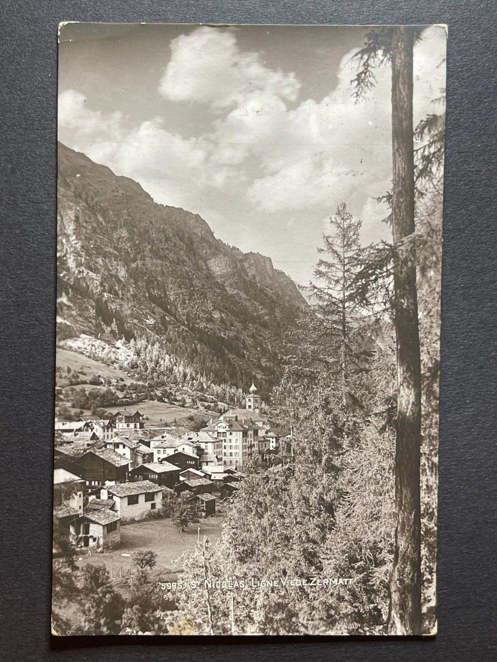 Cartoline postali: St. Niklaus - 1916 – Usato da Steg VS venduto da _vinci_