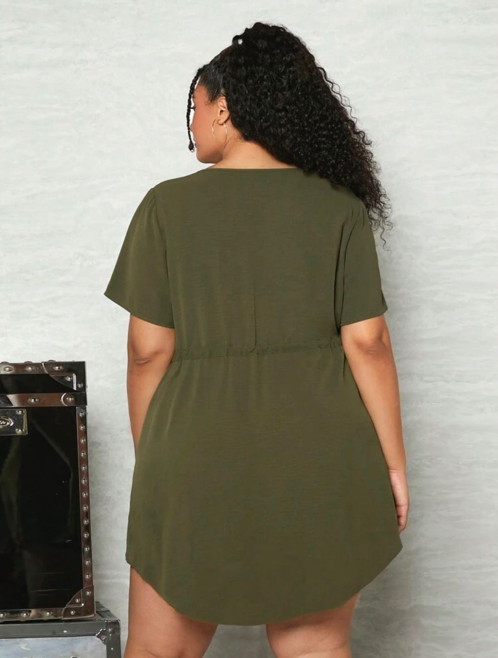 Shein Kleider: Kleid / lange Bluse oliv Gr. 56 / 58 / 60 – Gebraucht aus Pratteln von a23_j2gs 1
