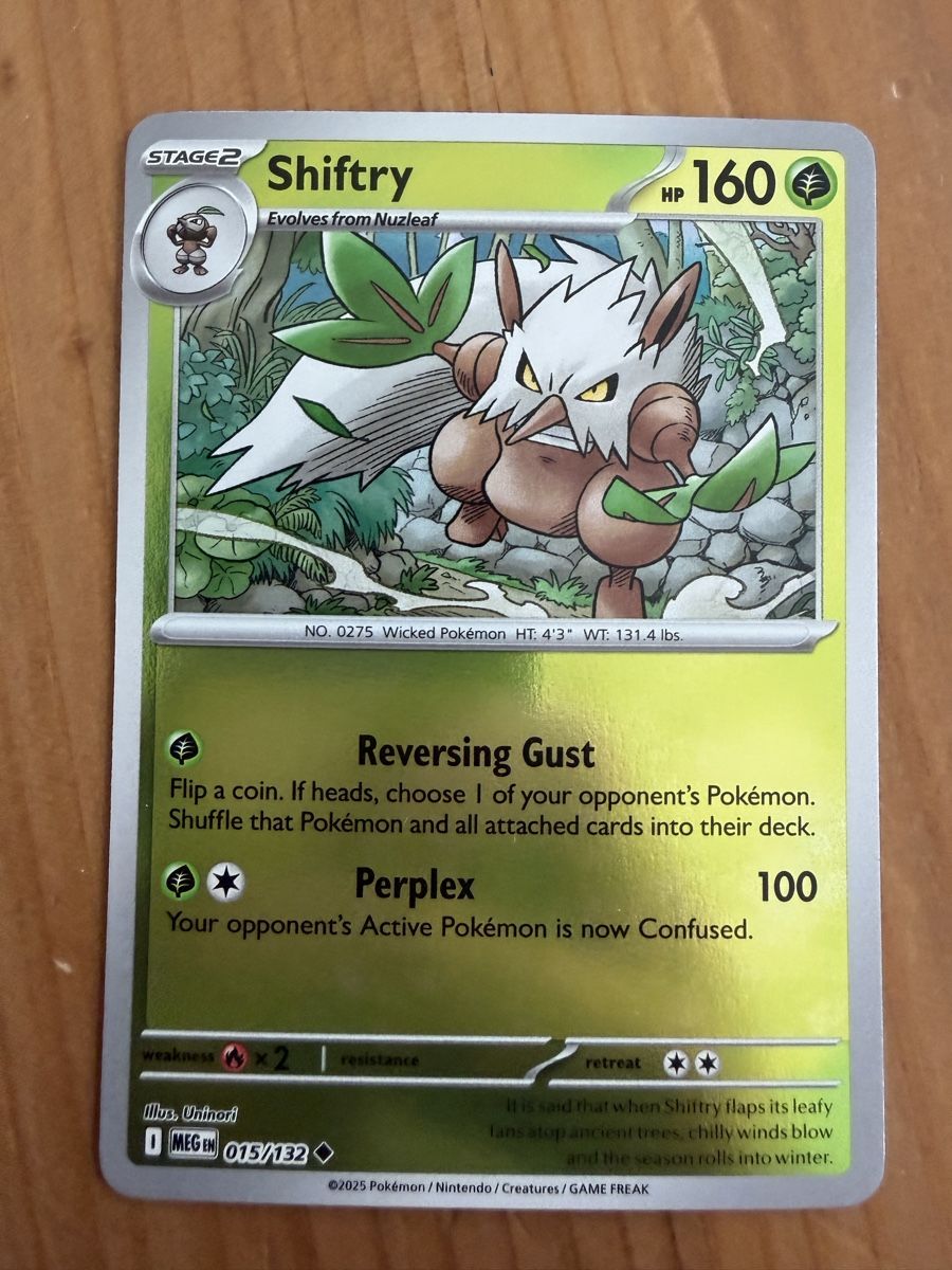 Pokémon Carte collezionabili: Shiftry (MEG015) – Nuovo (secondo la descrizione) da Vevey venduto da Matx