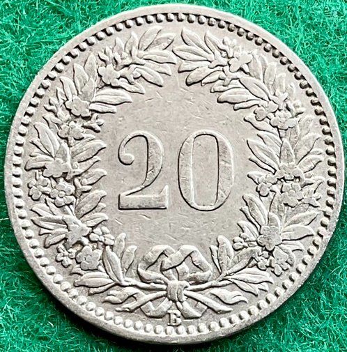 Tutti le monete: Pièce de 20 ct suisse 1902 – Usato da Plan-les-Ouates venduto da gab_cgf6 1