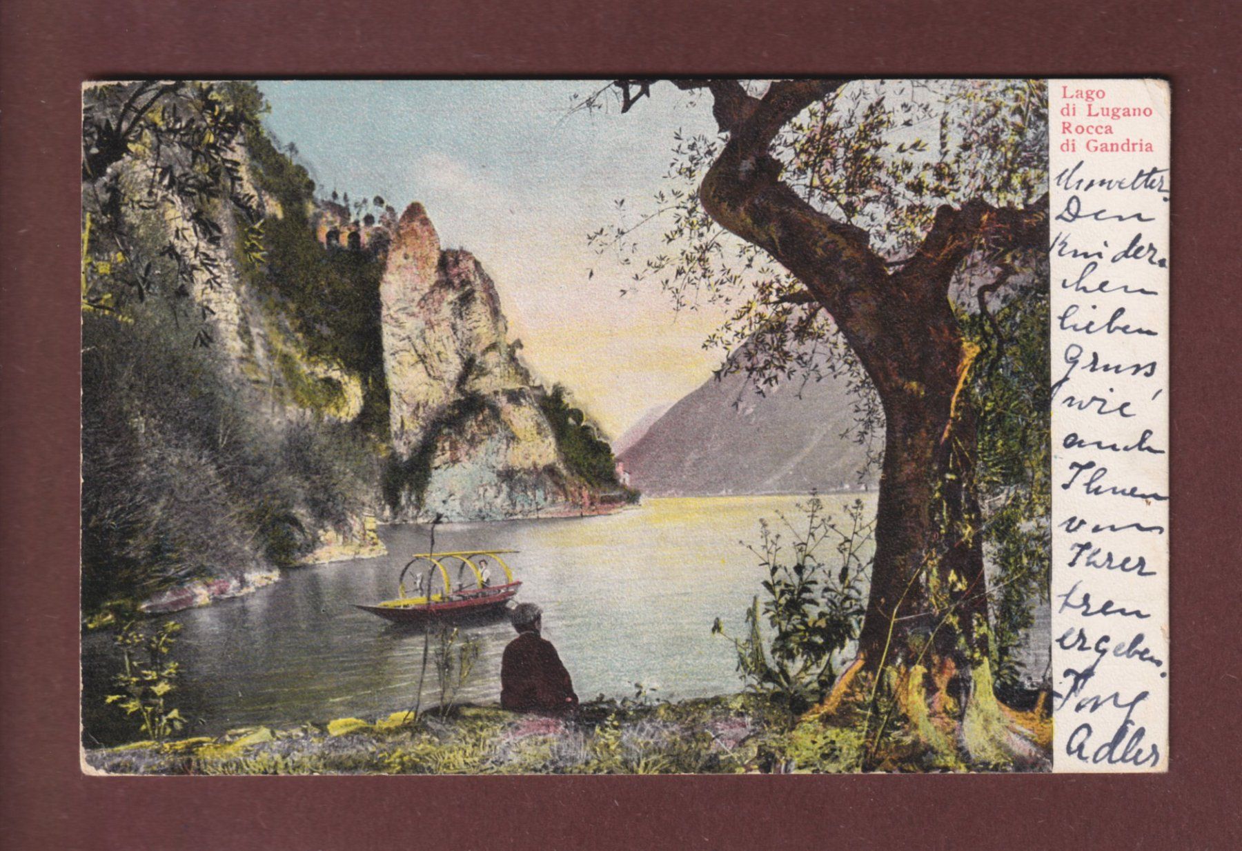 Ansichtskarten: Rocca di GANDRIA - 1907 – Gebraucht aus Pully von nicecards