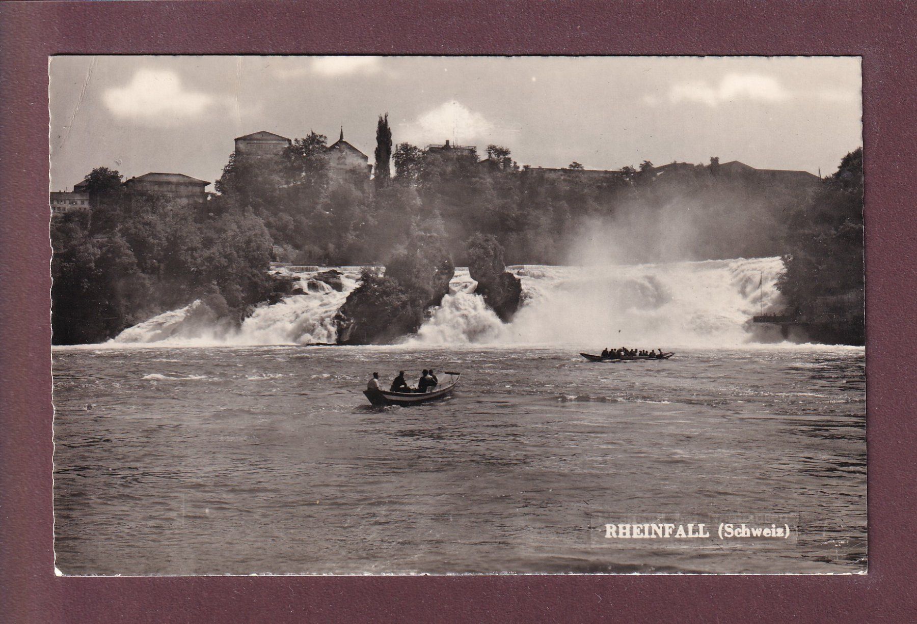 Cartoline postali: RHEINFALL - 1958 – Usato da Pully venduto da nicecards