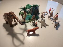 Playmobil Set Steinzeit - Neandertaler - Mammut - Höhle 