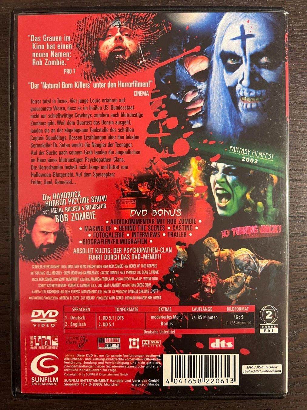Alle DVDs: Haus der 1000 Leichen – Gebraucht aus Zürich von FilmFreunde 1