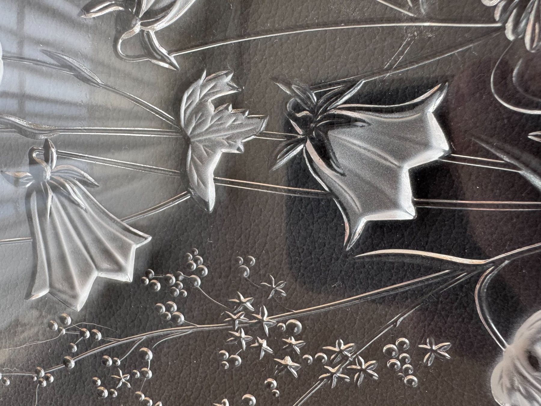 Piatti di portata: Glasplatte mit Blumenmuster Servierplatte oval mit Griffen – Usato da Gais venduto da mmu_bl6k 1