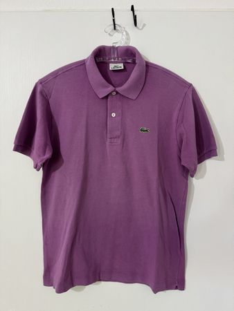Lacoste lila Poloshirt Herren Grösse 4 top Zustand oryginal