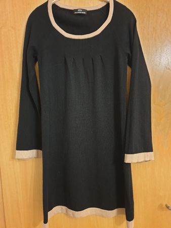 Robe XS noire, viscose, coton, laine, Marks Spender