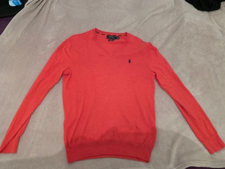 NEU POLO Ralph Lauren Korallenfarbener Pullover