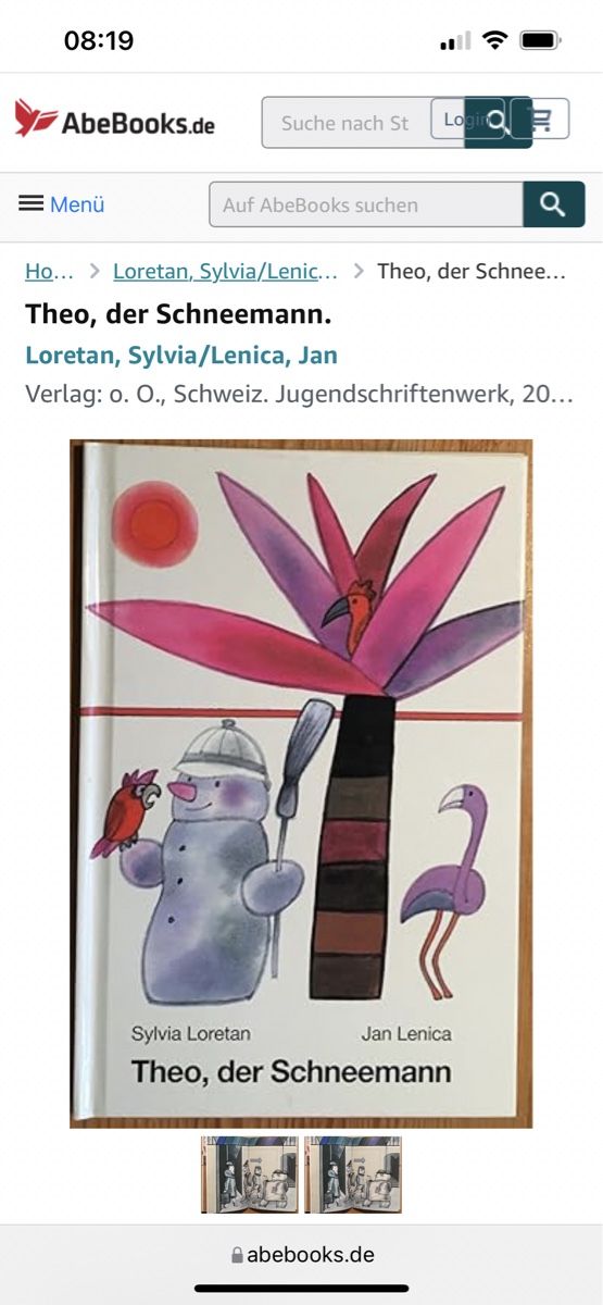 Bücher: Theo der Schneemann Buch – Neu (gemäss Beschreibung) aus Eschenbach SG von Joey-Li 3