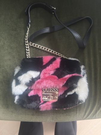 Guess Faux Fur Crossbody Bag - Stylish Winter Accessory!
