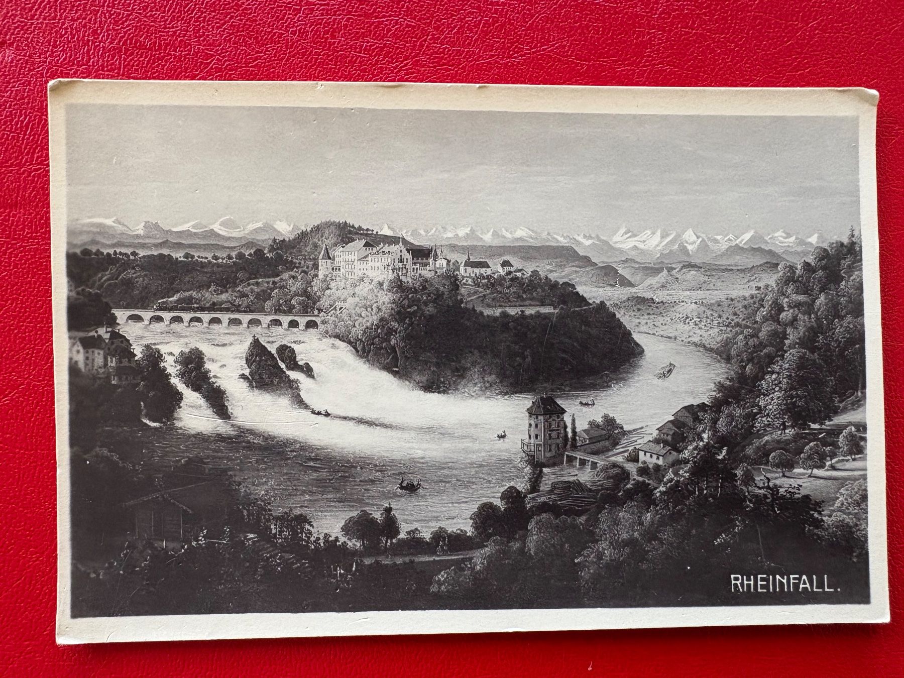 Cartoline postali: Rheinfall und Schloss Laufen – Usato da St-Légier-La Chiésaz venduto da Theo005