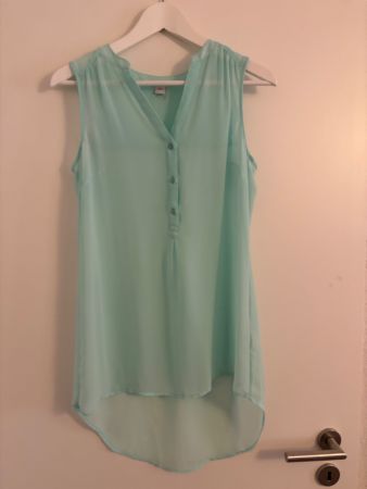 s.Oliver Bluse ärmellos türkis, Grösse 36 gebraucht