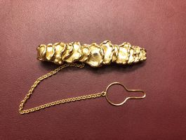 Gilbert Albert Krawattenklammer aus 18 Karat Gelbgold Au 750
