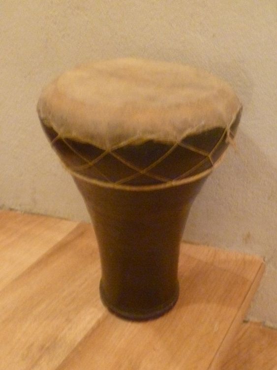 Derbouka, tambourin, Algérie, 33 cm