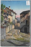 Lago Maggiore - Vicolo in Locarno - Litho