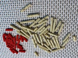 Lego Technik rote beige Kreuzachsen Stecker Pins 42070