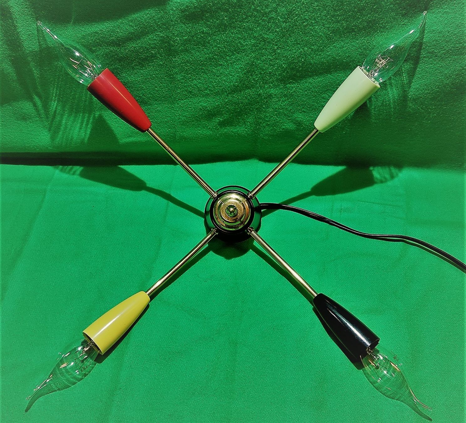 Lampadari & plafoniere: Spider Sputnik Deckenlampe aus Messing, 1950er – Usato da Emmenbrücke venduto da Lenssen 4
