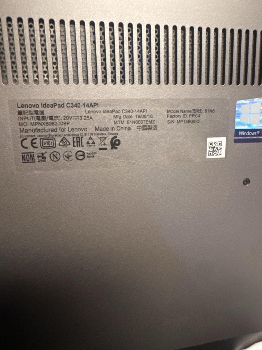 Lenovo Notebook: Lenovo IdeaPad C340-14API Convertible Laptop / Touchscreen – Usato da Bern venduto da chr_mz7v 3