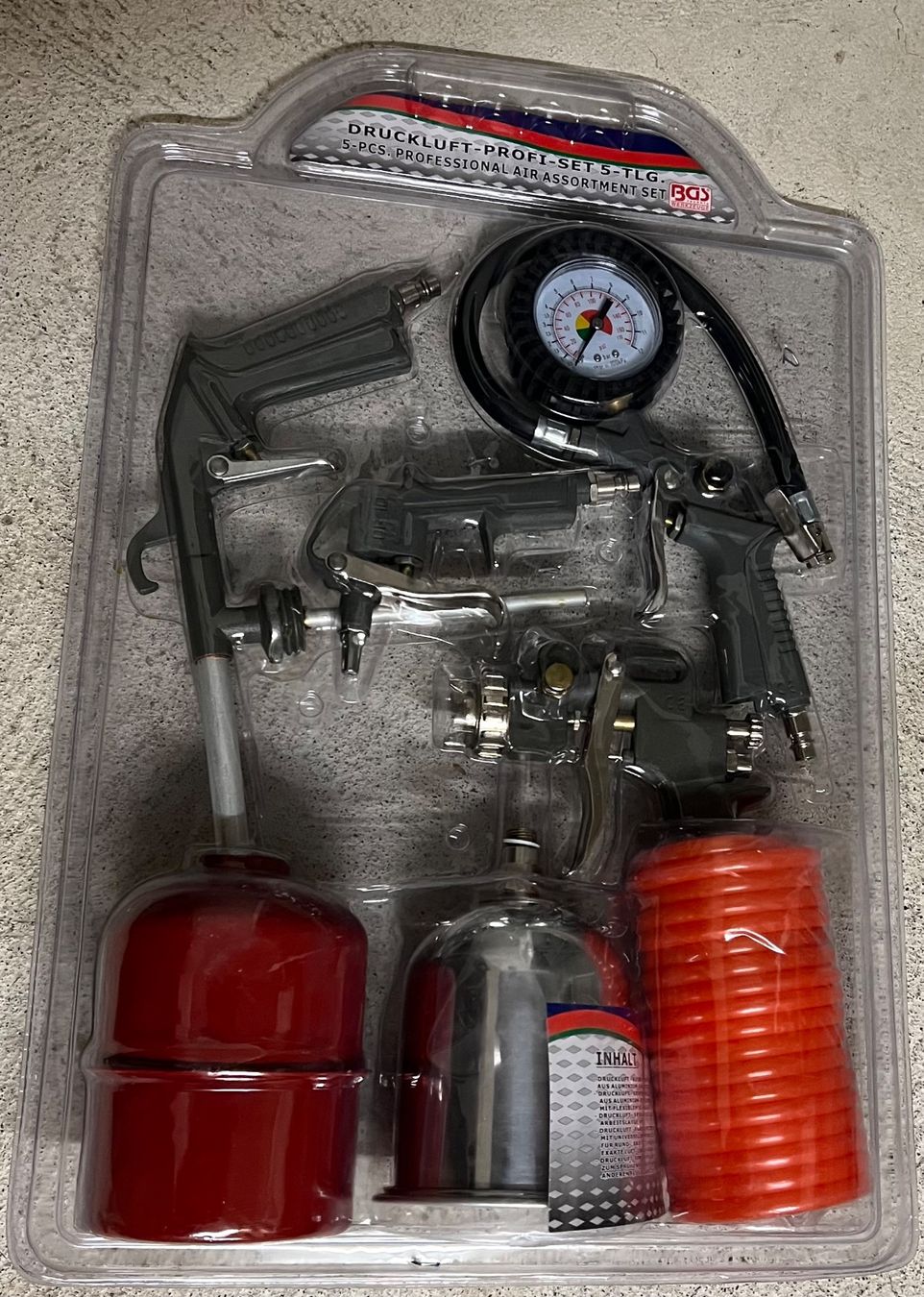 Compressori: Druckluft- Set., 5-tlg – Nuovo e nell'imballaggio originale da Dietikon venduto da Sale44You