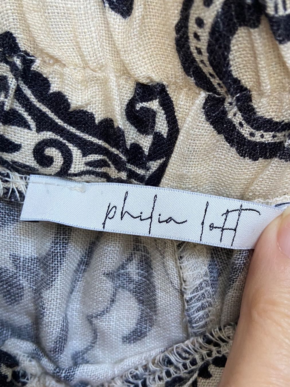 Pantaloni: Mega Hose mit Bluse designer - gr L 42 mit leinen – Usato da Cham venduto da Mira10 2