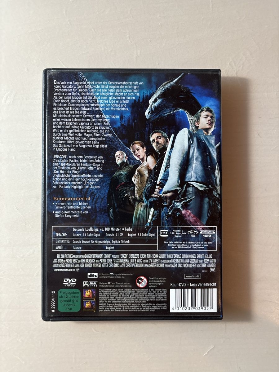 Tutti i DVDs: Eragon – Usato da Ruswil venduto da Slivio_ 1