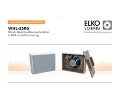 ELKO Schmid Kabinett-Lautsprecher WHL-250G