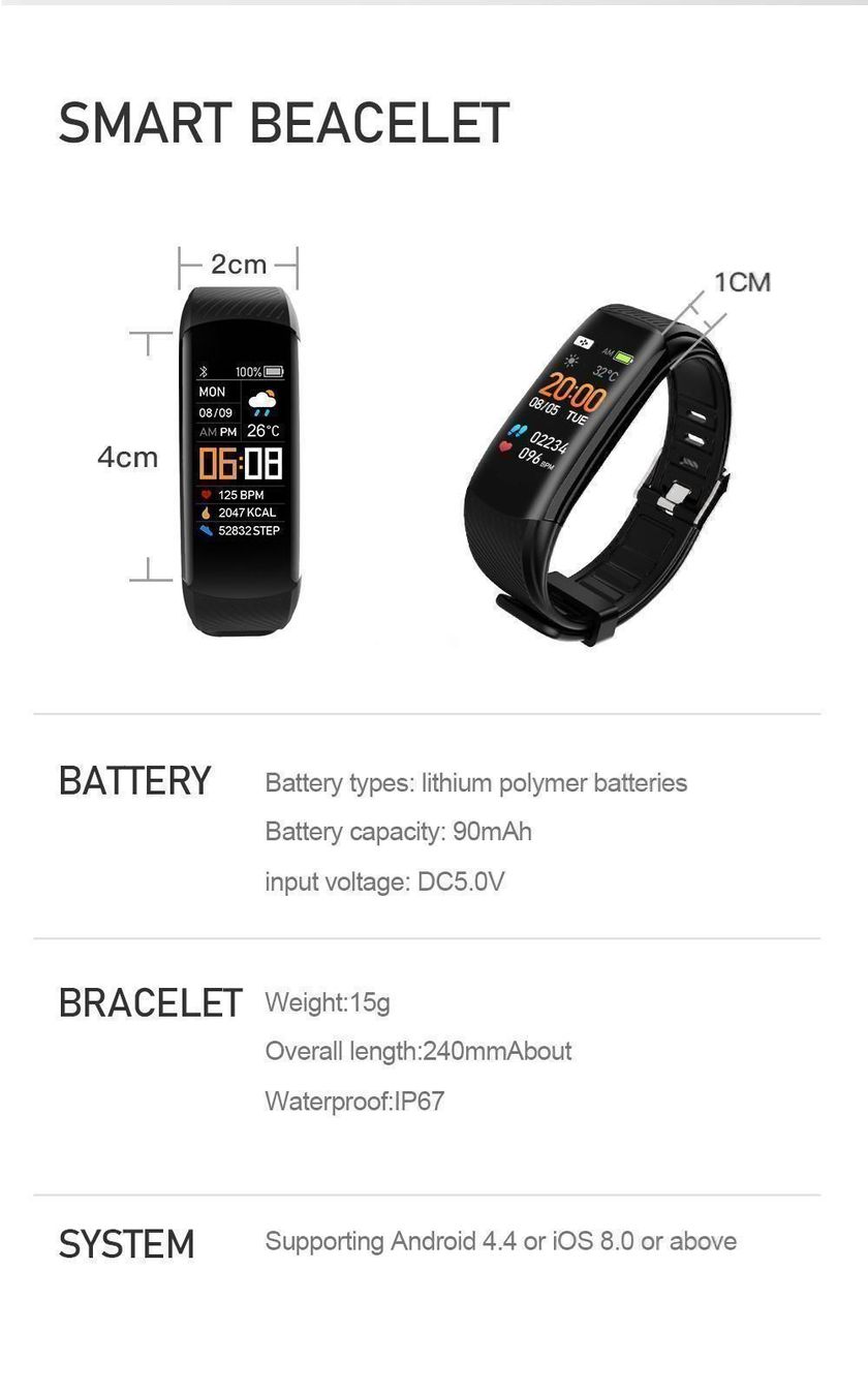 Smartwatch: SMARTBAND - FITNESSTRACKER - BLUETOOTH - FITNESS BAND – Neu und originalverpackt aus Kriens von swissgadget 9