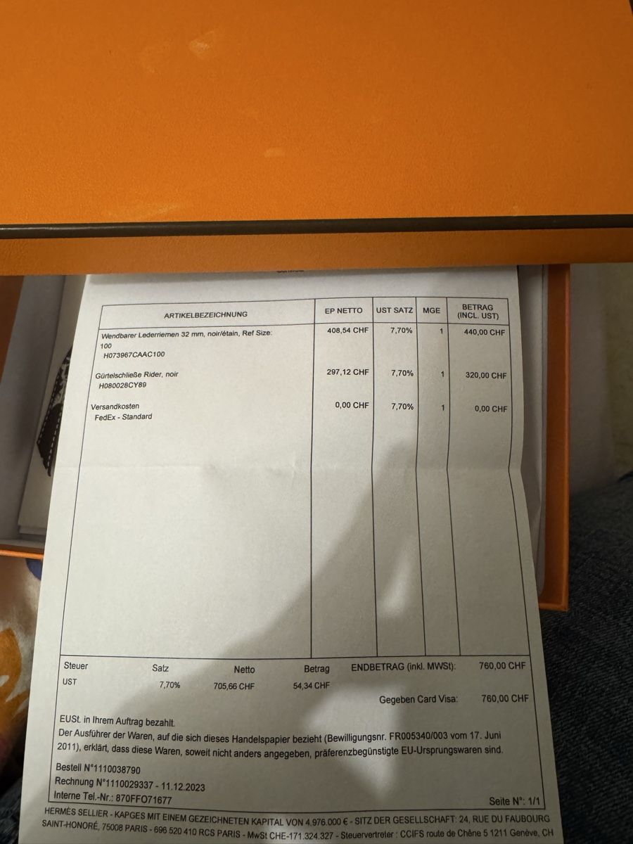 Hermès Ceintures: Hermes Gürtel 32mm 100cm – Neuf avec emballage d'origine à Regensdorf par Kaffeekanne2106 2