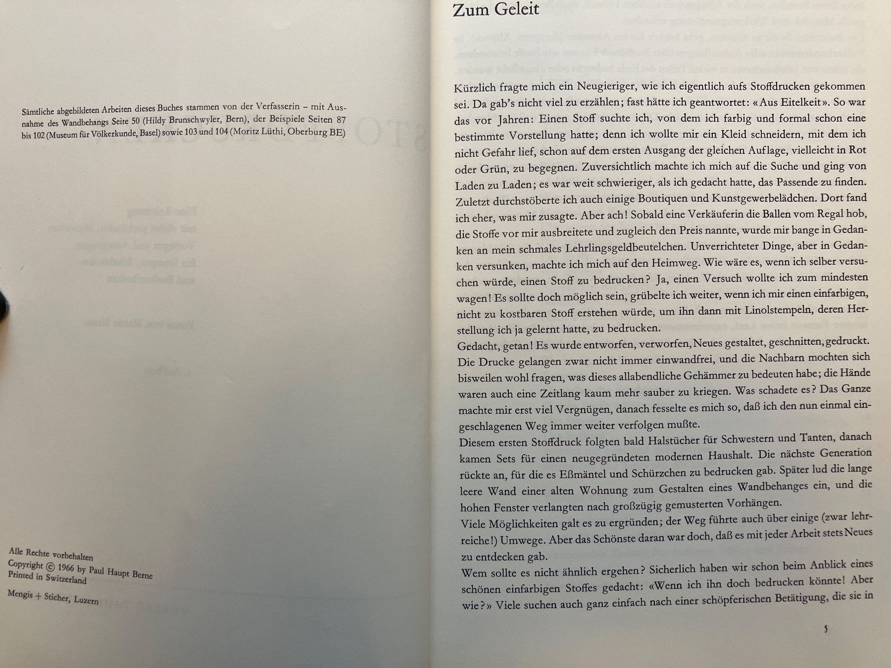 Libri: Stoffdrucken, L. Lauterburg – Usato da Wangen ZH venduto da day01 3