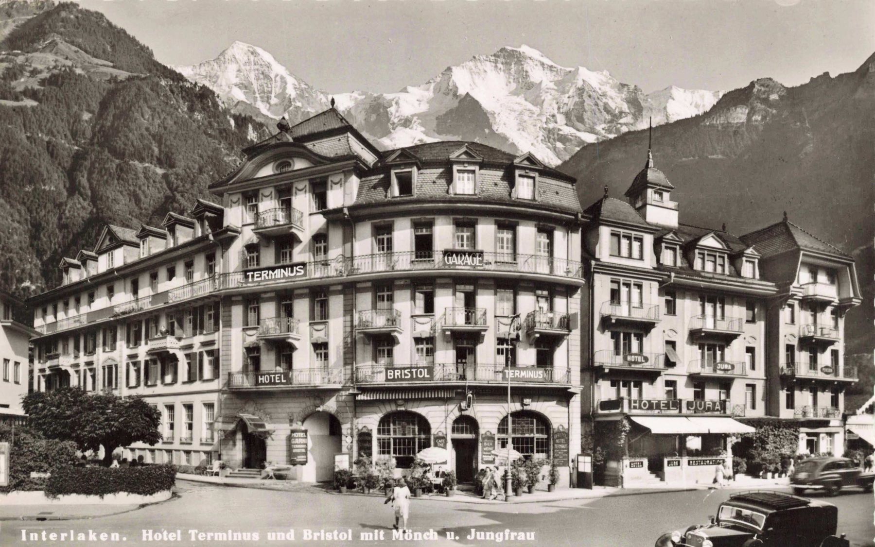 Cartoline postali: Interlaken hotel terminus – Usato da Biasca venduto da Blenio71