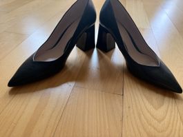 Schuhe schwarz Grösse 37 Damenschuhe mit Blockabsatz