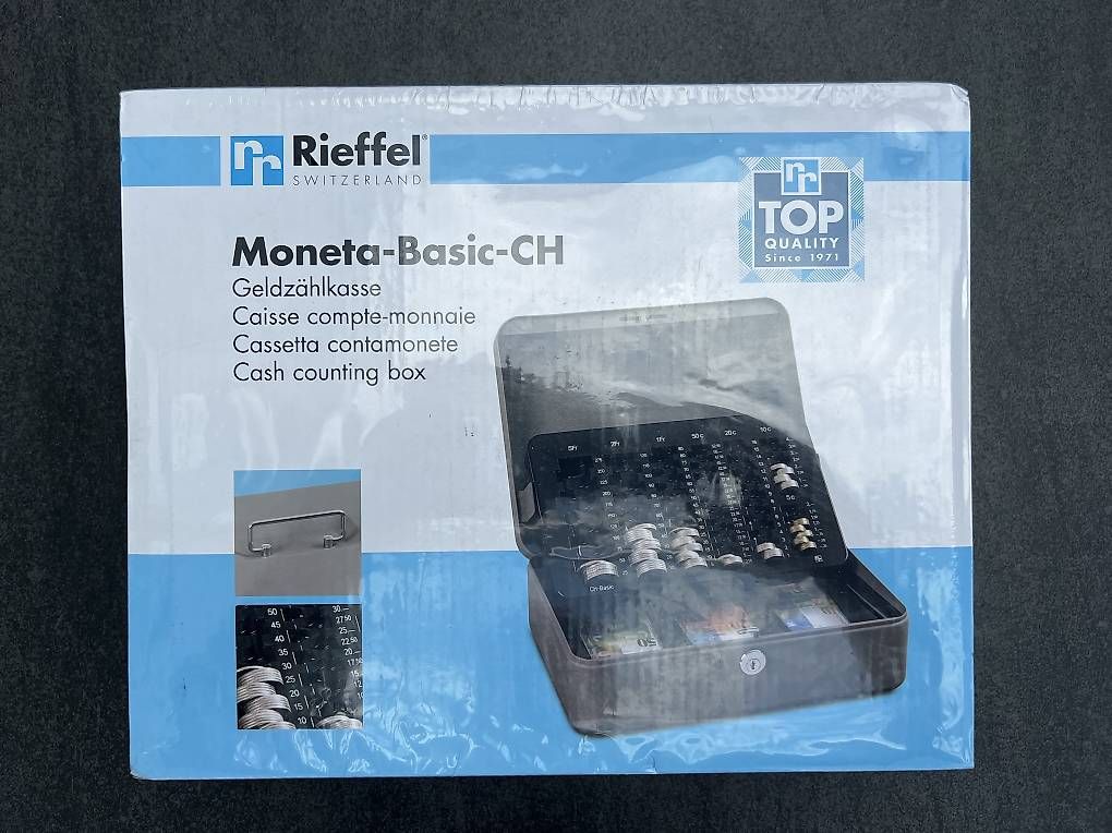 Registratore di cassa: Geldkassette Rieffel Moneta Basic komplett NEU – Nuovo e nell'imballaggio originale da Altendorf venduto da Moto1