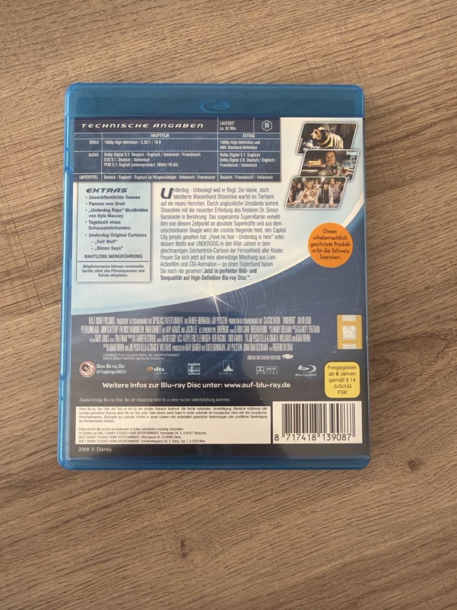 Tutti i DVDs: Underdog (2007) BluRay – Usato da Hagendorn venduto da masterchieff 1