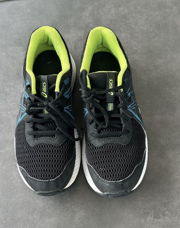 Asics Herrenschuhe: ASICS CONTEND 7 Laufschuhe, schwarz, Gr. 40 – Gebraucht aus Laufen von Gwitterchischte