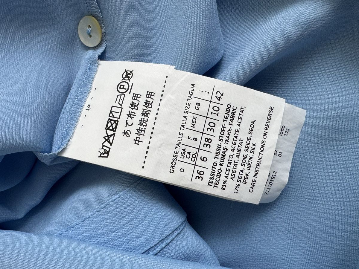 Blusen: iBlues Seidenbluse, hellblau, Gr. 36, neuwertig! – Neu (gemäss Beschreibung) aus Birr von sfe_rhj7 4