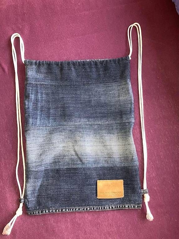 Taschen: Turnbeutel aus recycelten Jeans – Gebraucht aus Wetzikon ZH von vta_h8pd 2