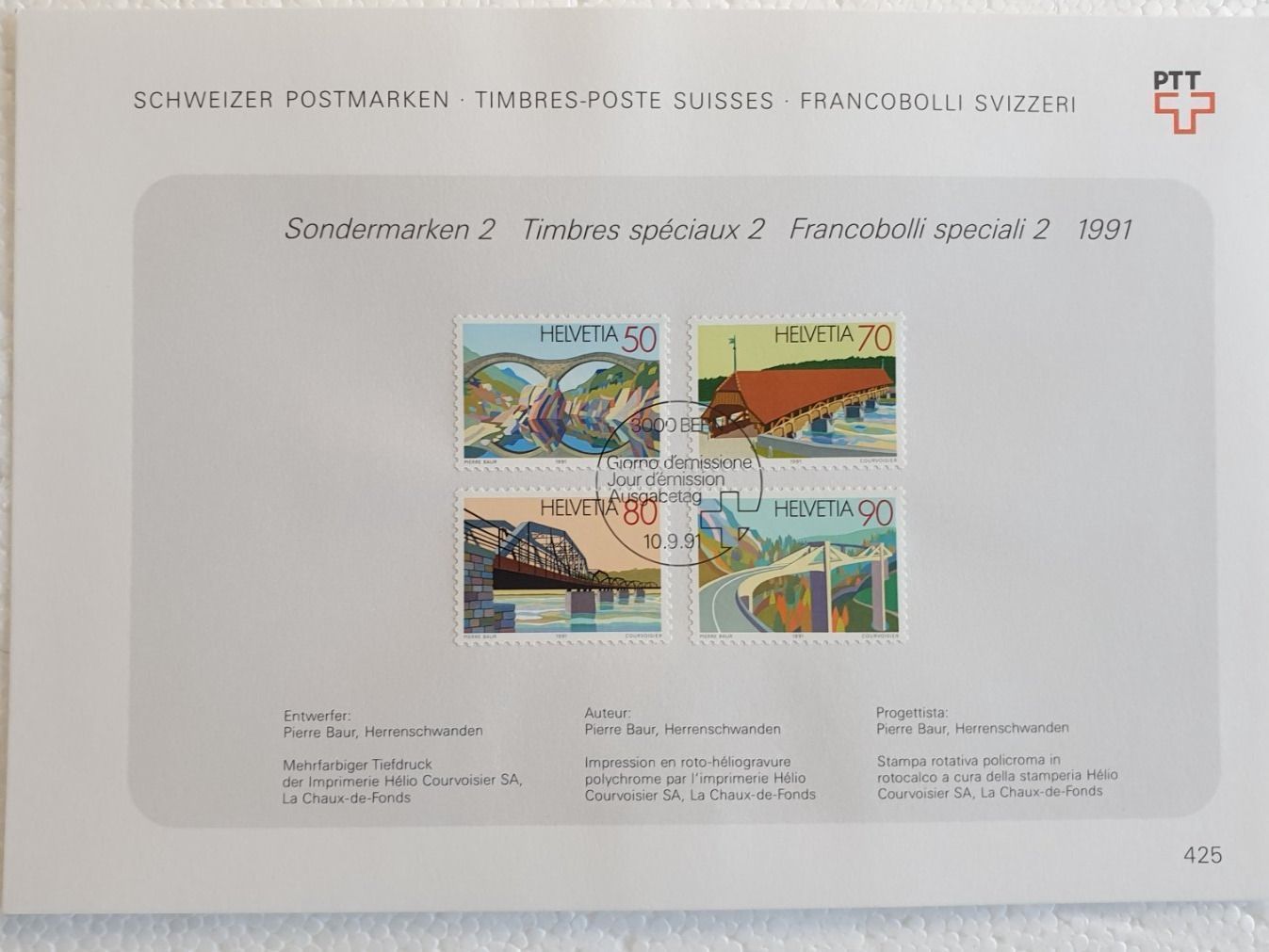 Tutti i francobolli: (658) «Brücken» – Usato da Schwarzhäusern venduto da Inot3