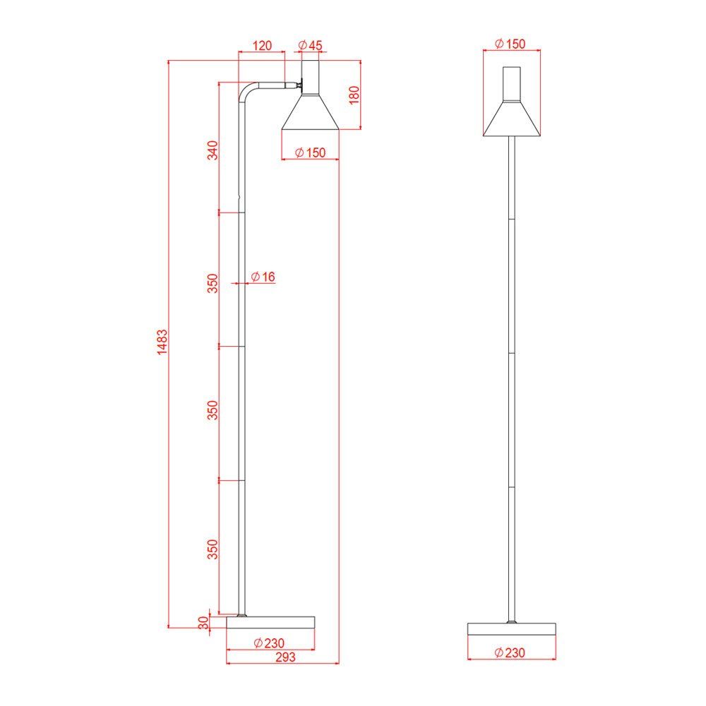 Lampes: LIMA Stehlampe in Grün – Neuf (Voir description) à Sissach par mondilux 3