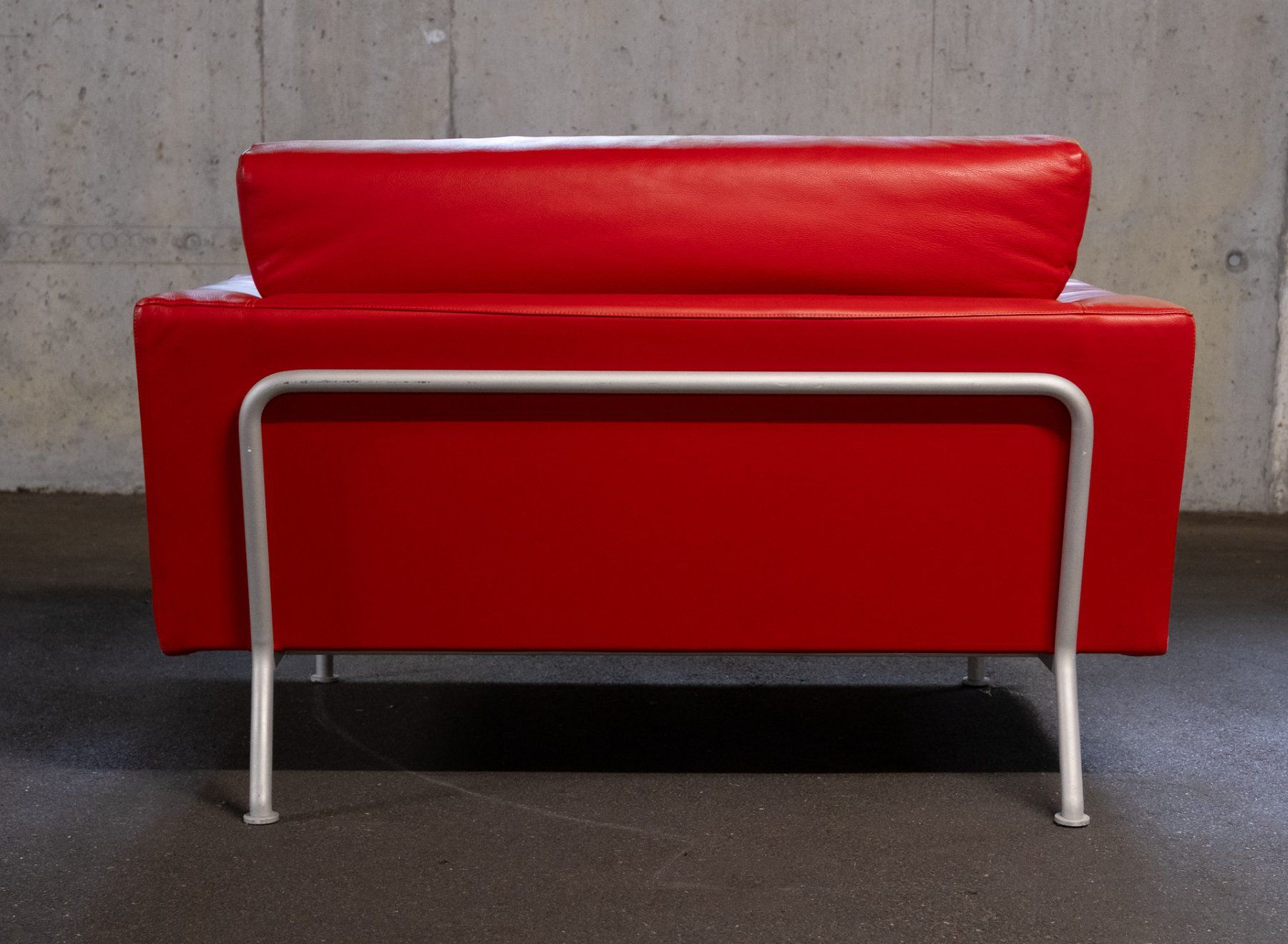 Divani: Designer-Sofa, 2-Sitzer, echtes Leder, Rot – Usato da Solothurn venduto da RolCardo 5