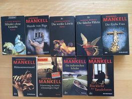 9 Bücher/Romane/Krimi von Henning Mankell
