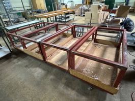 049 Transportwagen 4Stk. B=160cm T=76cm H=74cm aus Liq.