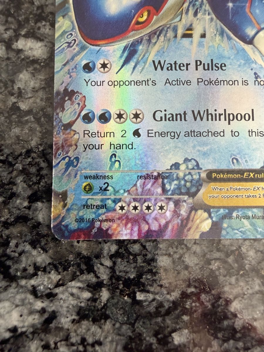 Pokémon Carte collezionabili: Pokémon Kyogre EX 54/160 – Usato da Liestal venduto da arl_6tv7 1