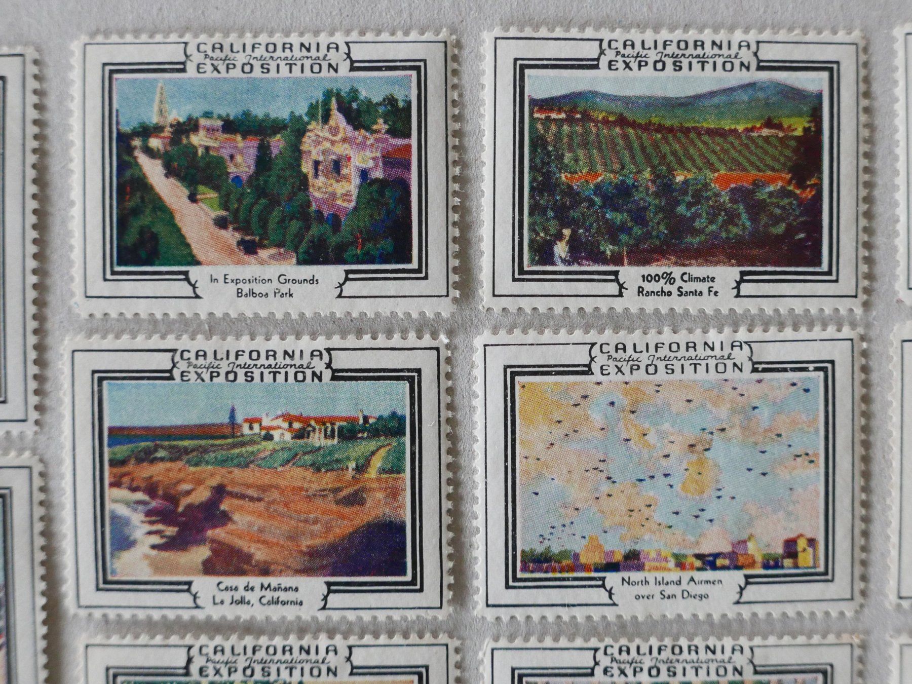 Tutti i francobolli: 22 REKLAMEMARKEN CALIFORNIA EXPOSITION 1935 – Usato da Balgach venduto da Zwischenraum 2