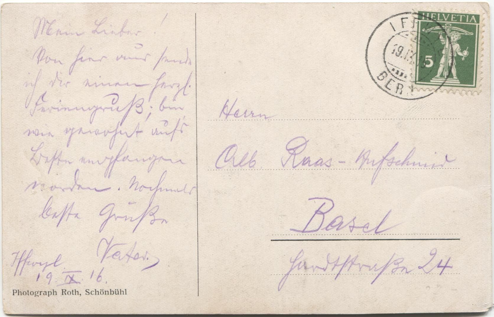 Cartoline postali: LANDWIRTSCHAFT/BAUERNHAUS 1915 Bern? – Usato da Wil SG venduto da Clanx 1