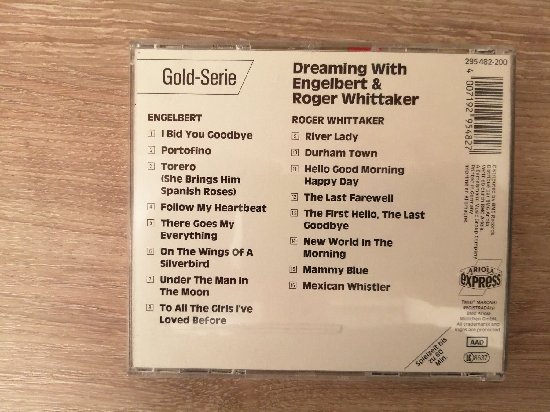 CD: Engelbert & Roger Whittaker - Dreaming – Usato da Esslingen venduto da Lp4you 1