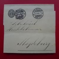 1905: Streifband von Zürich mit 59B, sehr sauber nach DE!